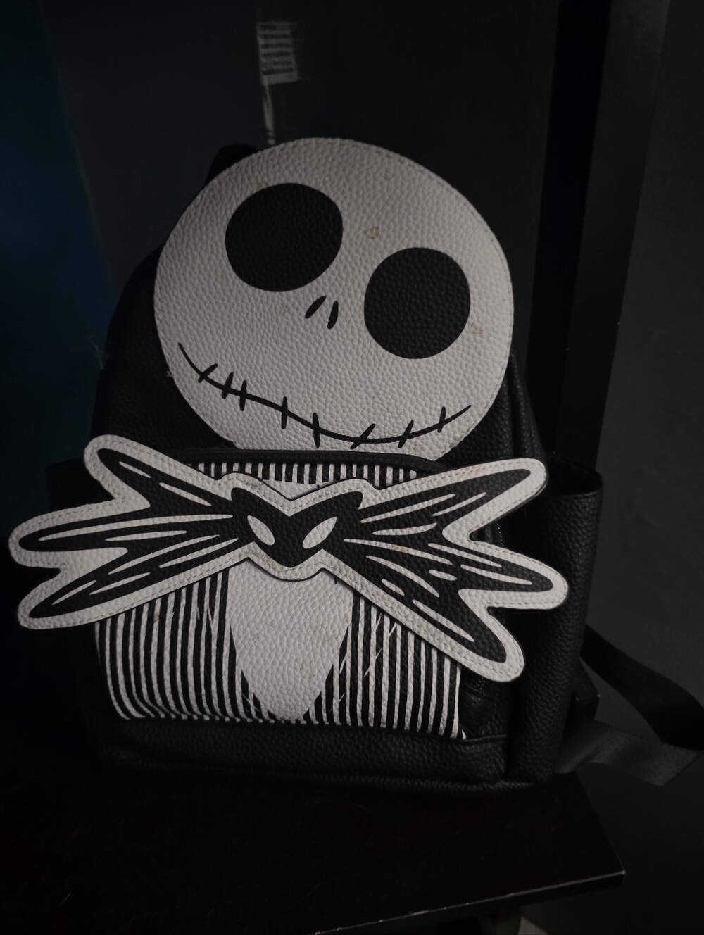 Disney Black and White Jack Skellington Backpack